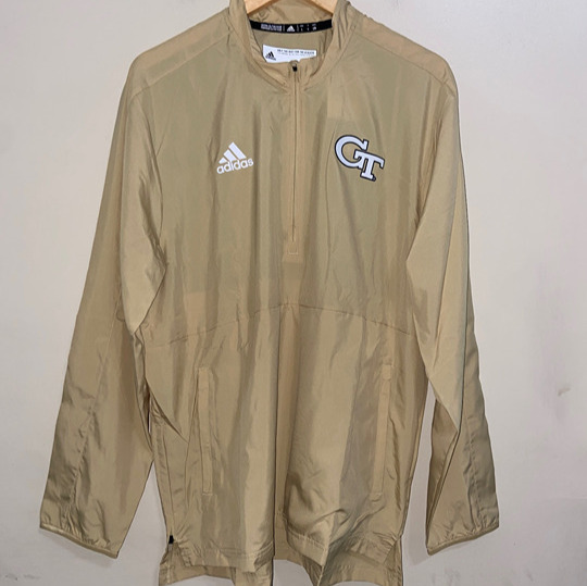 Adidas Georgia Tech Yellow Jackets Team Issue Windbreaker Jacket Mens L H55692