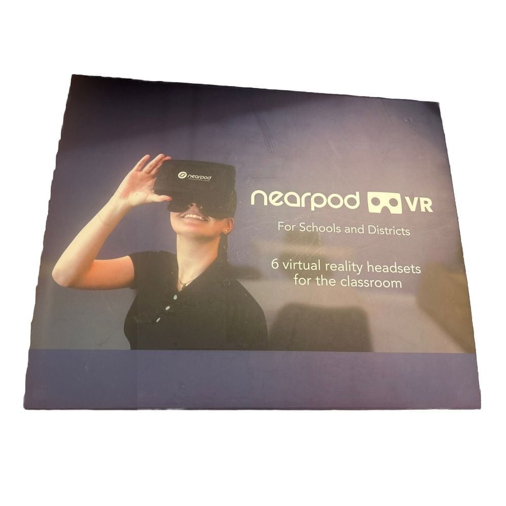 Box Of 6 Nearpod Virtual Reality Headsets . VR Adventure For School Classroom.