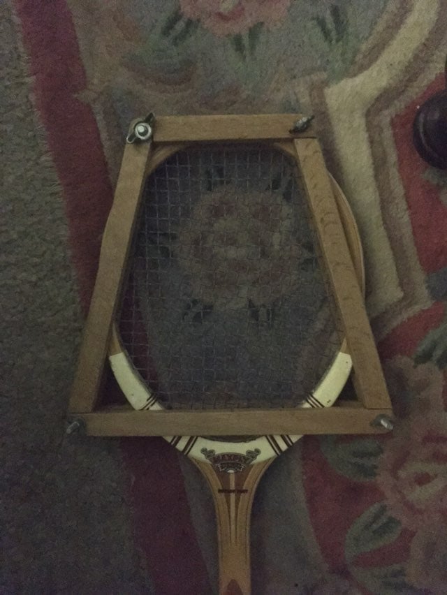 Vintage Dunlop Wooden Tennis Racquet