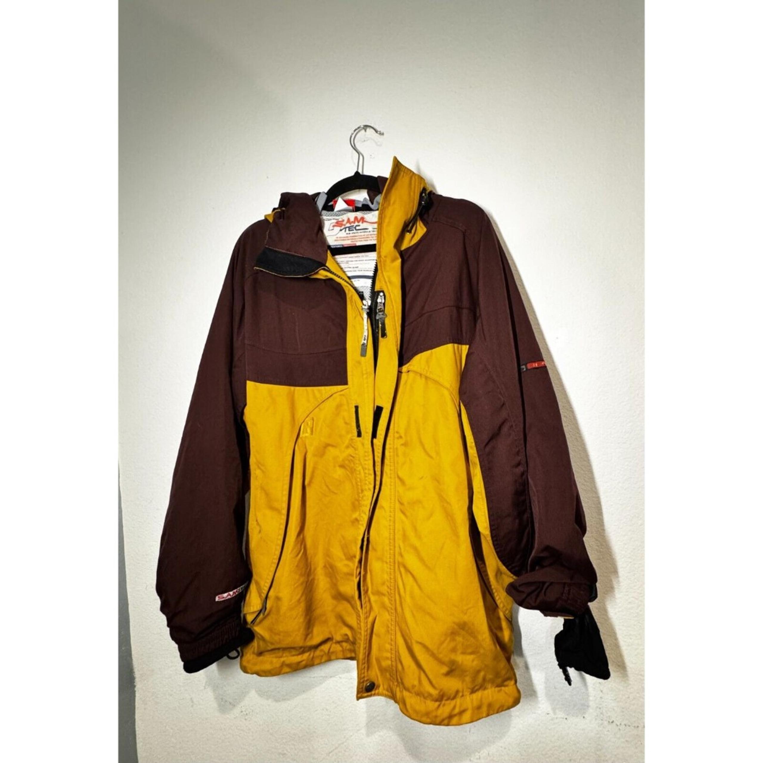 Mens Vintage Bonfire Platinum series Snow boarding Jacket Camel Med