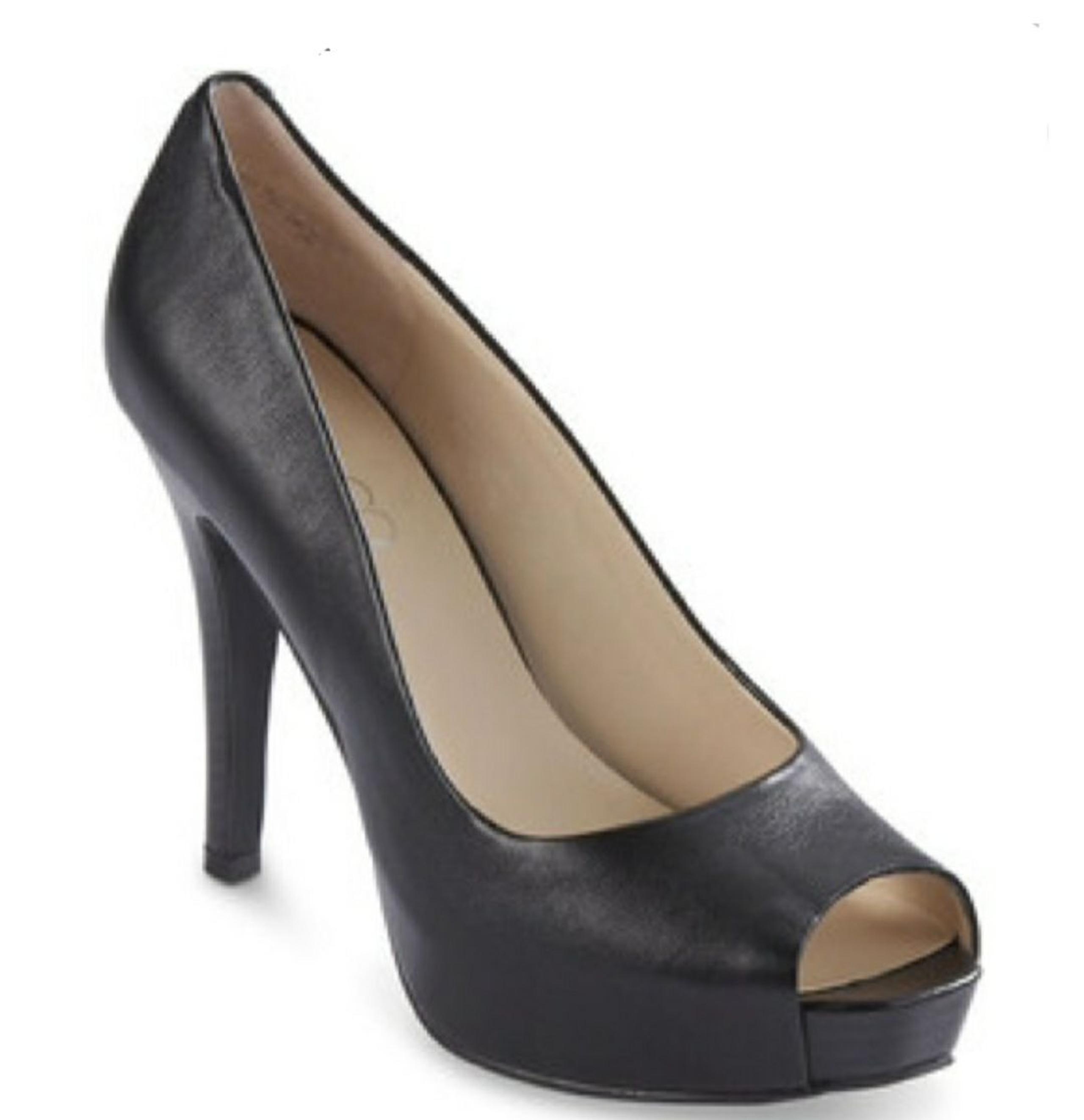 Nine & Co. JJ Bronte Black Open Toe Pump