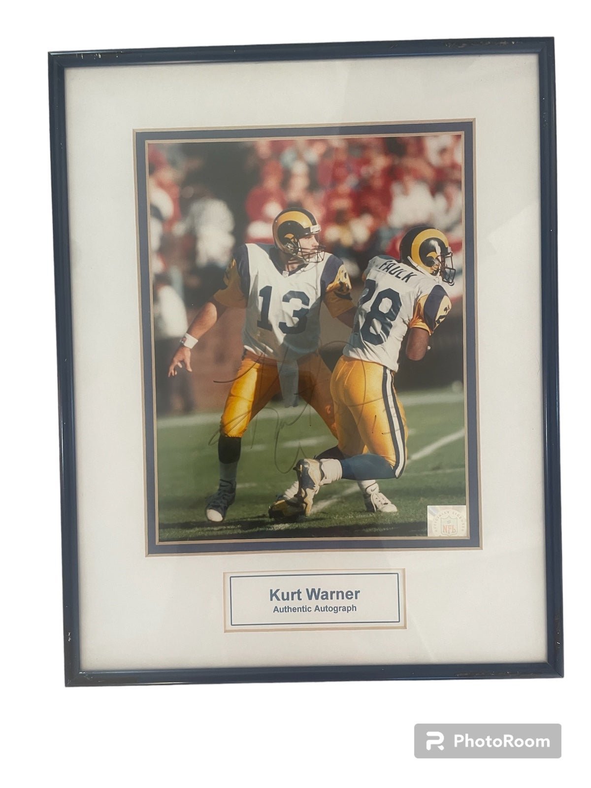 Kurt Warner autographed framed picture #13