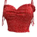 Rest by Jane Cherry Red Sweetheart Halter Top Tie Up Straps Y2K Vibes Small