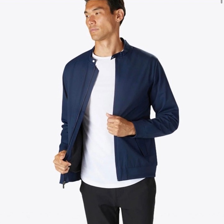Cuts Mens Blue Legacy Bomber Jacket