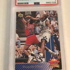 1992 Upper Deck Shaquille O'Neal Rookie #474 PSA 7 NM