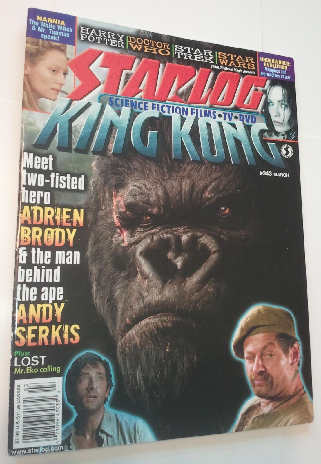 Starlog Magazine 343 NM King Kong Cvr Kaley Cuoco Andy Serkis Doctor Who Narnia