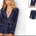Vs Satin Tie Waist Jacket Classic Navy M
