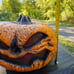 Halloween Scary Rotten Pumpkin Flaming Jack O Lantern