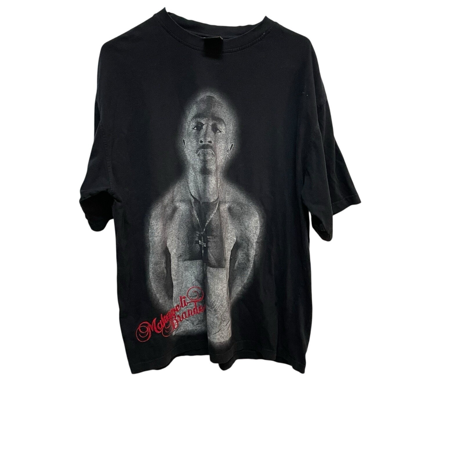 Vintage Tupac Shakur Makaveli Rap Tee T-shirt Size XL 2Pac 90s Y2K Hip Hop
