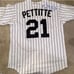 ASTROS MAJESTIC PETTITTE PINSTRIPE JERSEY SIZE M SIGNED BY JOSE CRUZ + REID RYAN