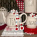 Set Of TWO Patriotic Farmhouse Beads