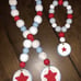 Set Of TWO Patriotic Farmhouse Beads