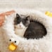 1pc Chicken Shaped Dog Bed Warm Cat Mat, Deep Sleep Cozy -rgi9