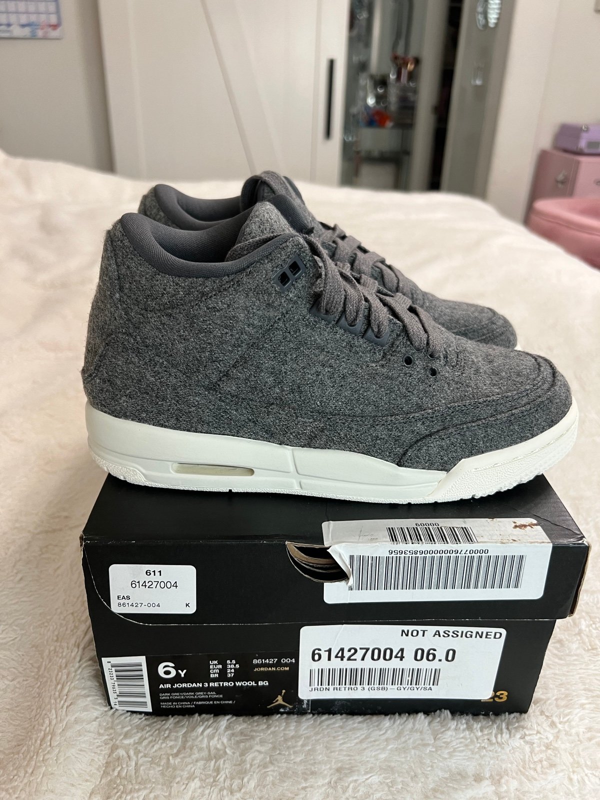 Nike AIr Jordan Retro 3 Wool shoes