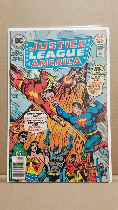Justice League of America # 137 Superman vs. Shazam VG/F - B/B - DC Comic