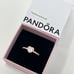Brand New Pandora Clear Sparkling Elevated Heart Ring With Box