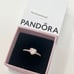 Brand New Pandora Clear Sparkling Elevated Heart Ring With Box
