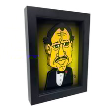 The Godfather Vito Corleone Marlon Brando Mafia Decor 3D Art