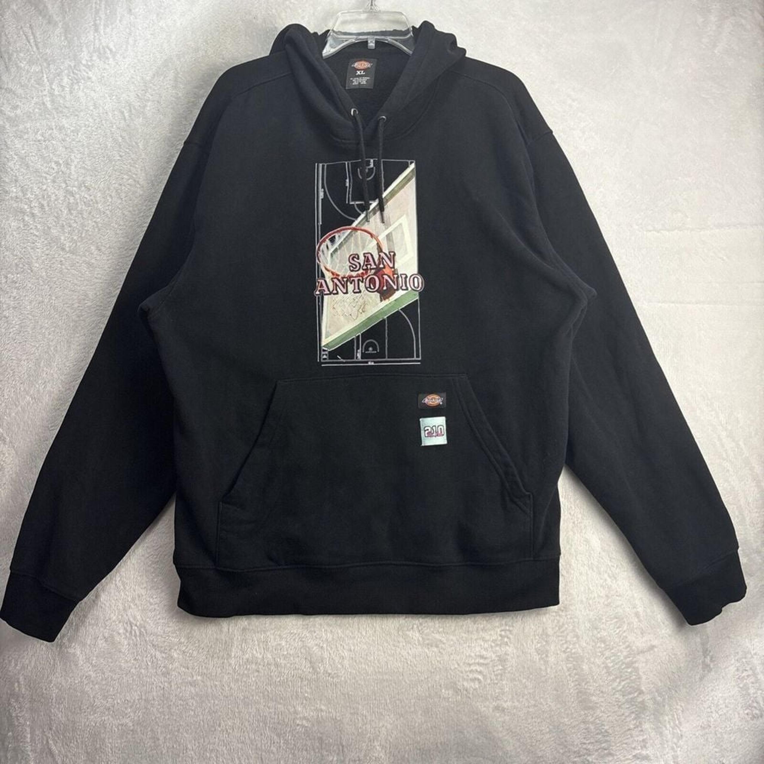 Dickies San Antonio 210 Por Vida Pullover Hoodie size XL Black long sleeve