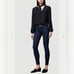 Frame Le Skinny De Jeanne In Queens Way Dark Wash Blue Mid Rise Skinny Jeans