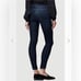 Frame Le Skinny De Jeanne In Queens Way Dark Wash Blue Mid Rise Skinny Jeans