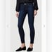 Frame Le Skinny De Jeanne In Queens Way Dark Wash Blue Mid Rise Skinny Jeans