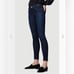 Frame Le Skinny De Jeanne In Queens Way Dark Wash Blue Mid Rise Skinny Jeans