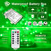Green, 33ft 100 LED Battery Operated Christmas String Lights, Christmas Decor