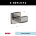 Delta 77535-SS Ara Single Towel Hook Bath Hardware Accessory in Stainless Steel