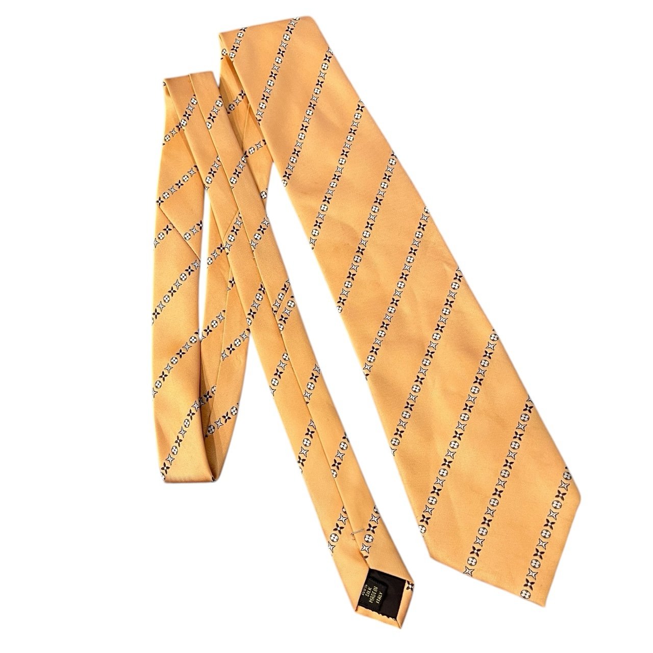 Vintage Louis Vuitton Silk Orange Tie