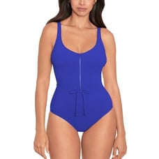 Skinny Dippers Womens Size Medium Jippa Zip Lock One-Piece Swimsuit 130 2351