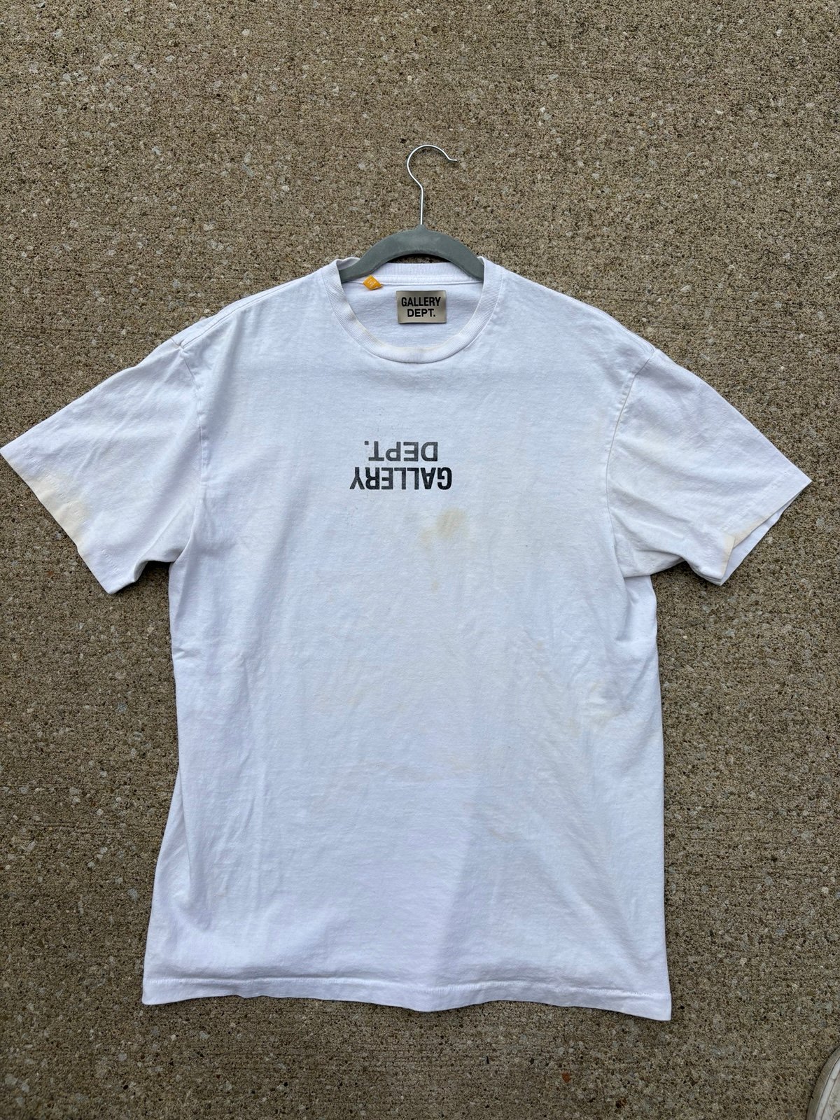 Gallery Dept Upside Down Logo T Shirt Size Medium Authentic