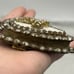 1880’s Antique French Mother of Pearl & Paste Heart Religious Ex-Voto Pendant