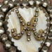 1880’s Antique French Mother of Pearl & Paste Heart Religious Ex-Voto Pendant