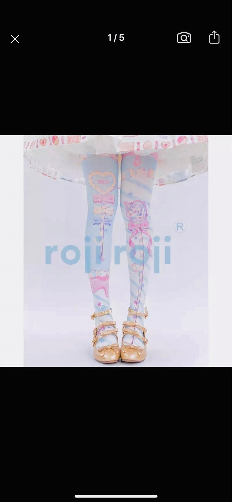 Lolita OTK Socks Pastel Bow Unicorn Sprinkles