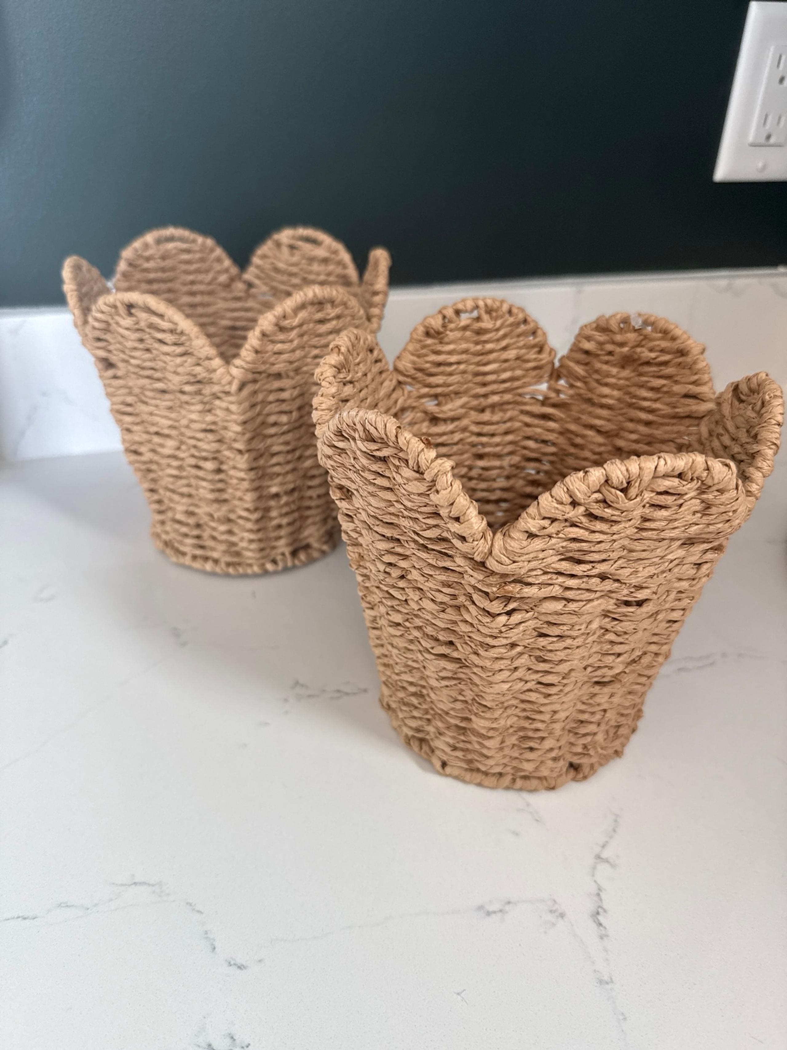 2 Target Bullseye Shaped Baskets