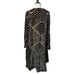 Flynn Skye Velvet Brocade Sheer Shawl Duster Cardigan Geometric Velvet Top Mediu