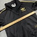 Adidas Originals Chile 20 Track Jacket Small Black Gold Striped Retro Full Zip
