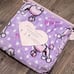Betsey Johnson Polka-Dot Poodle Throw Blanket- Purple