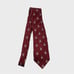 Tommy Bahama Burgundy Embroidered Hula Girl Hand Sewn Silk Tie