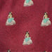 Tommy Bahama Burgundy Embroidered Hula Girl Hand Sewn Silk Tie