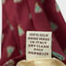 Tommy Bahama Burgundy Embroidered Hula Girl Hand Sewn Silk Tie