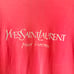 Vintage YSL Yves Saint Laurent T-Shirt in Faded Tomato Red Size Small