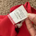 Vintage YSL Yves Saint Laurent T-Shirt in Faded Tomato Red Size Small
