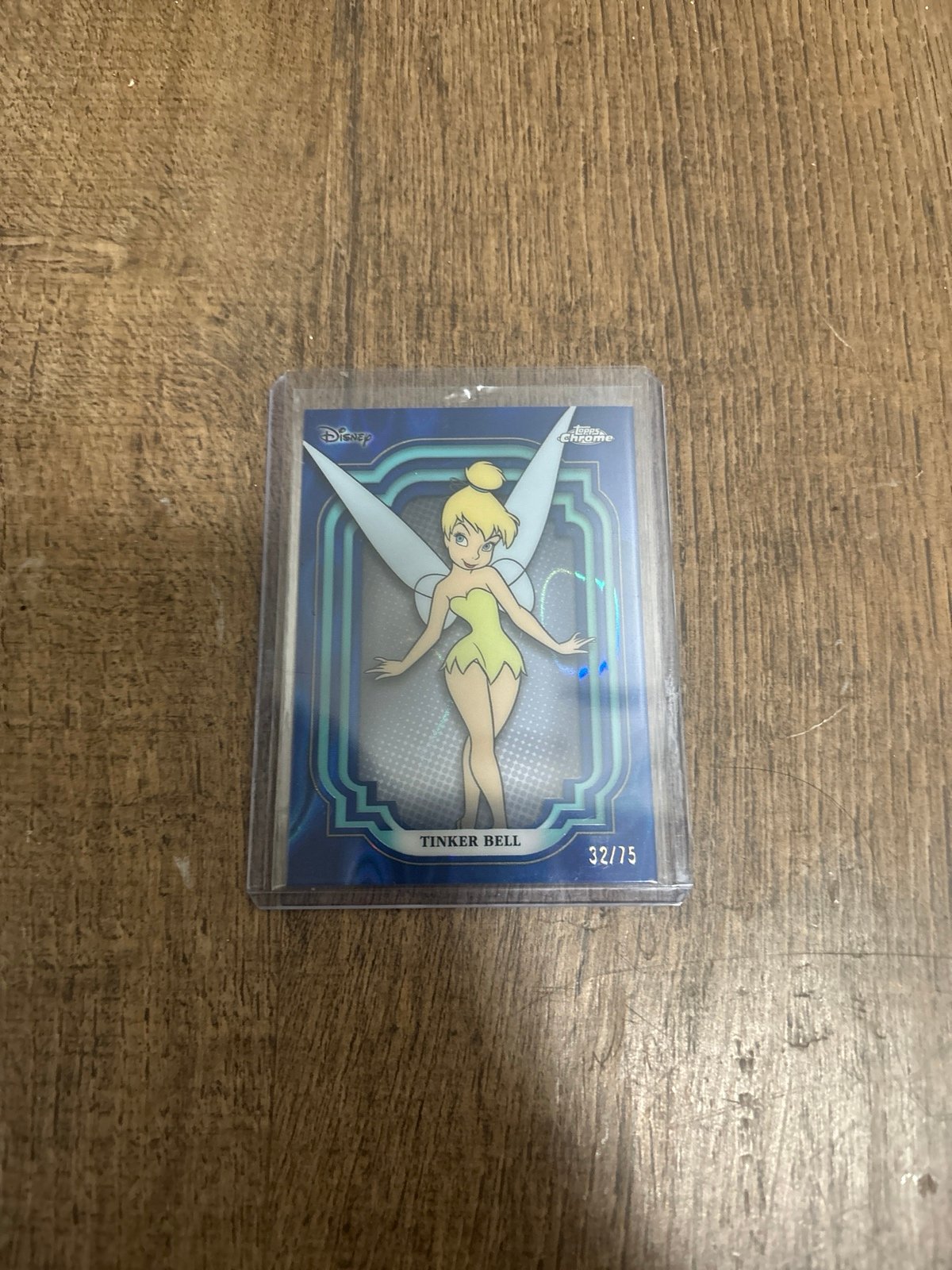 2024 Topps Chrome Disney Tinker Bell Blue Lava /75
