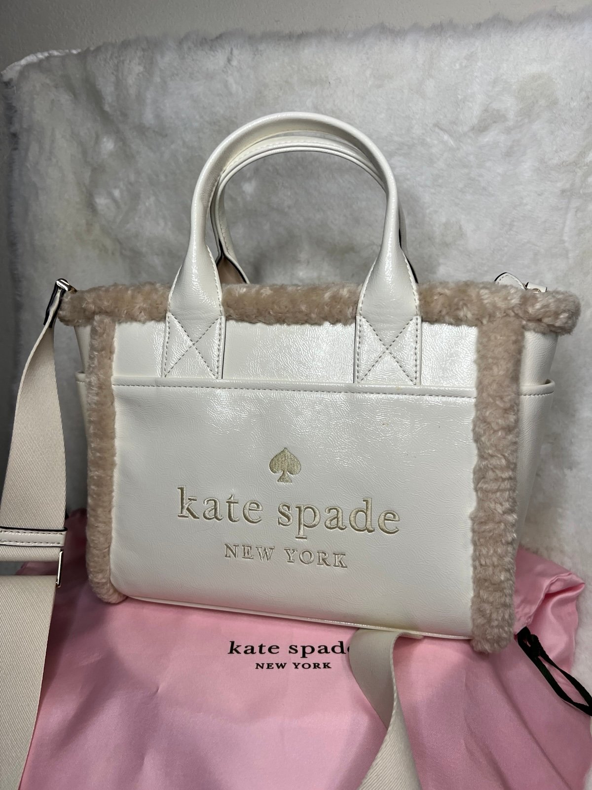 Kate Spade “Little Better Sam Shearling Medium Tote