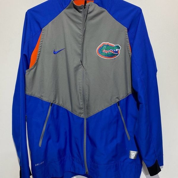 Nike Elite UF University of FLORIDA Dri-Fit Full Zip Jacket Men's XL Blue
