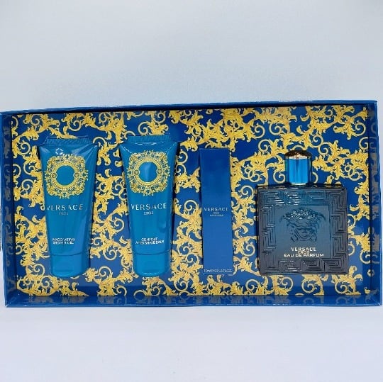 Versace Eros 4pcs Set for Men Eau de Parfum Spray