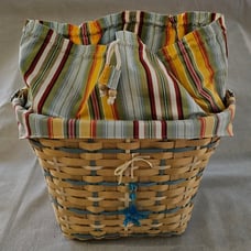 2006 Longaberger Coastal Tote Basket Set