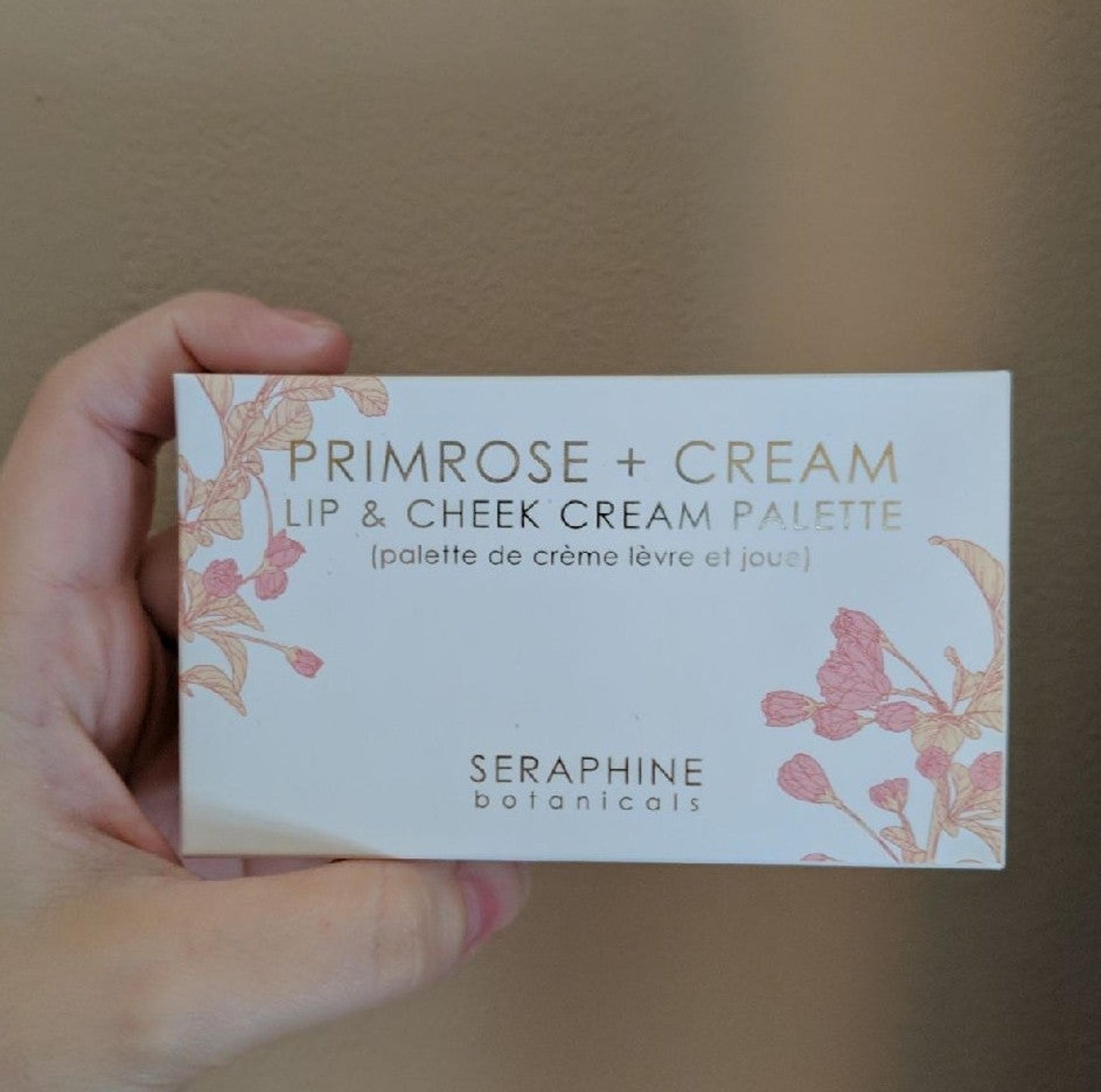 Seraphine Botanicals Primrose & Cream; Lip & Cheek Cream Palette